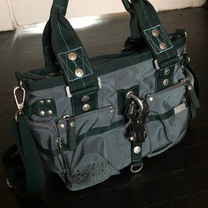 George Gina & Lucy 6ix Blue Green Large Purse